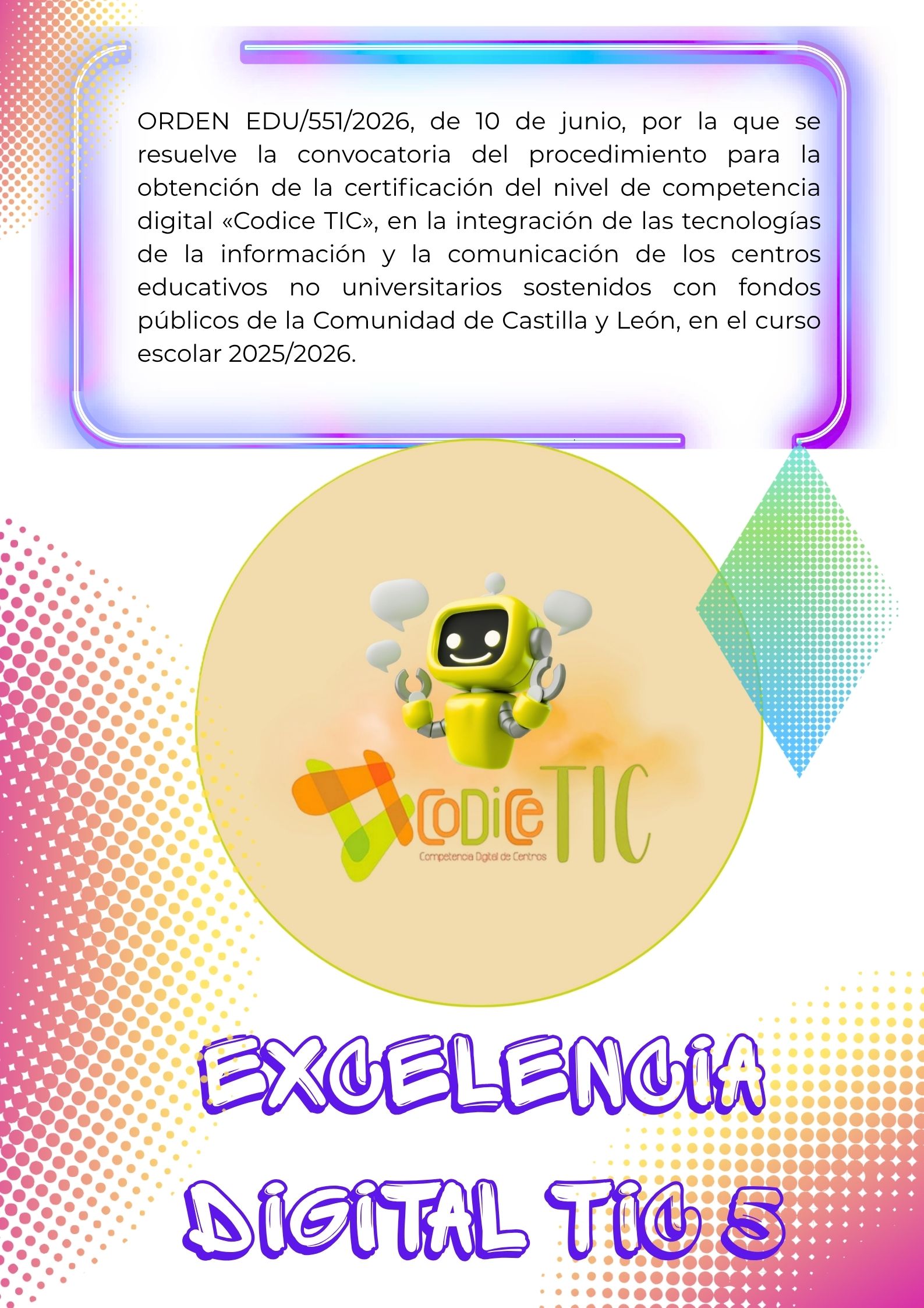 Cartel resolución TIC 5