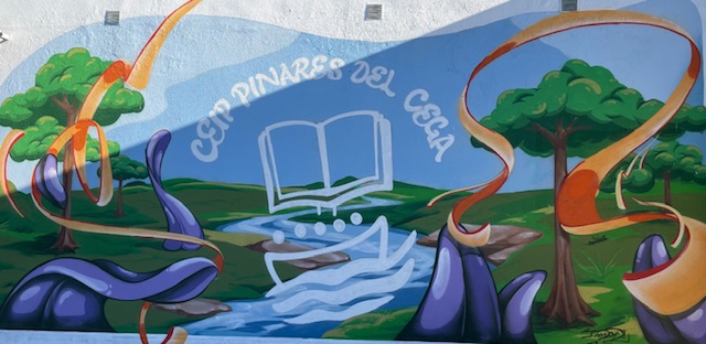 Grafitti conmemoración 15 años del edificio