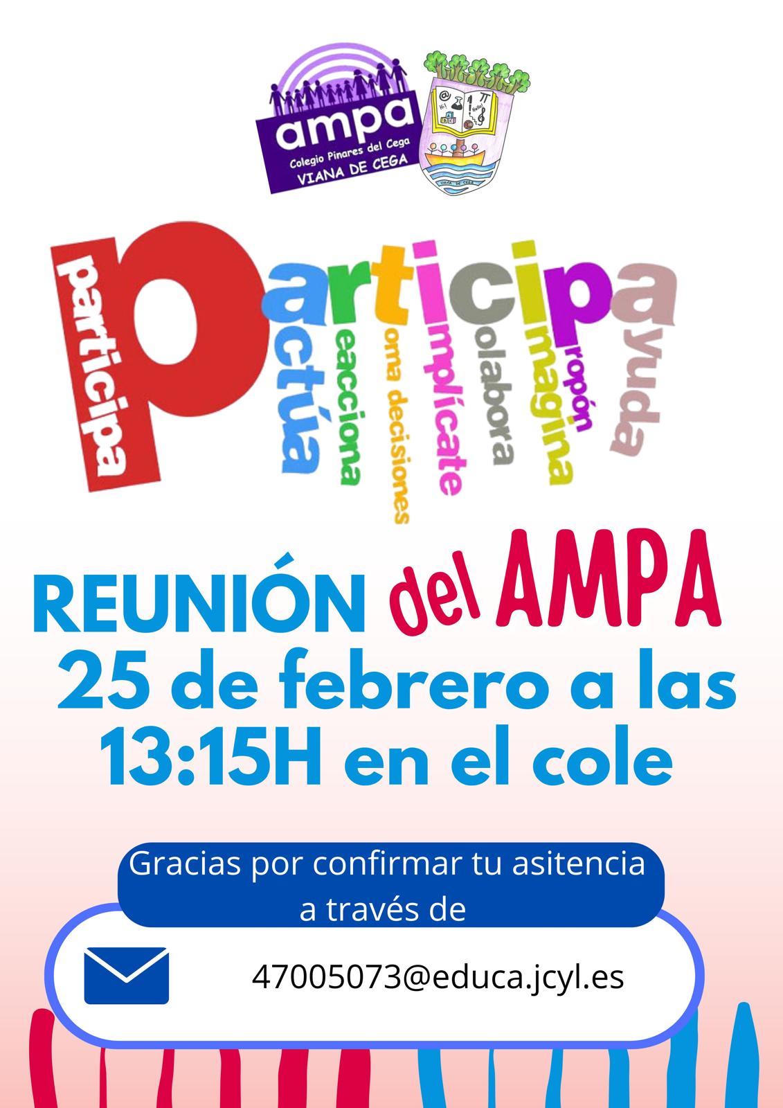 Cartel reunión AMPA Cartel reunión AMPA
